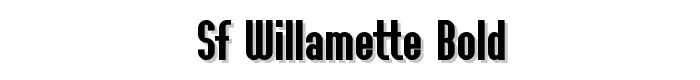SF Willamette Bold font